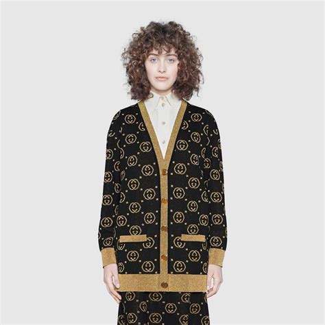 muse cardigan black gucci style|Gucci wool cardigan.